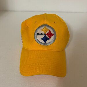 Vintage Pittsburgh Steelers Yellow Cap Hat Classic Embroidered Logo Adjustable